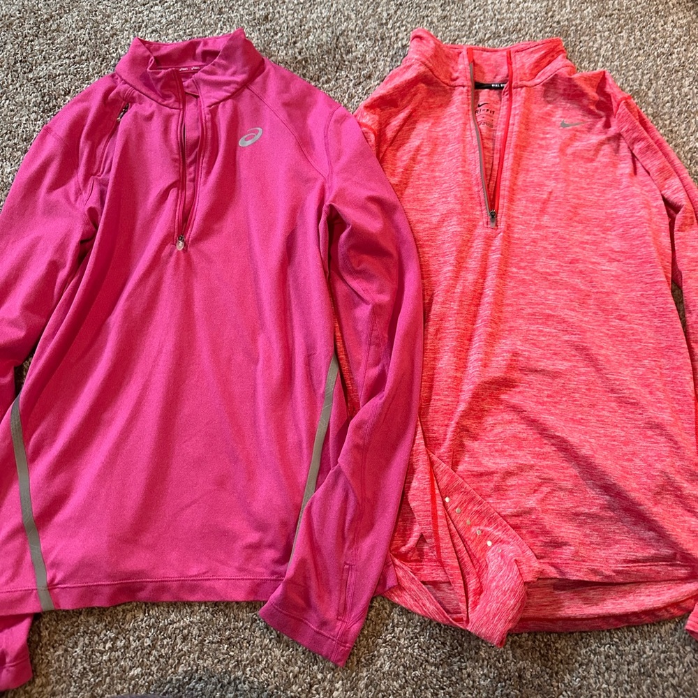 2 dry fit running tops